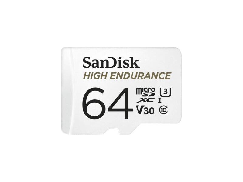 High Endurance 64GB microSDXC Card with Adapter